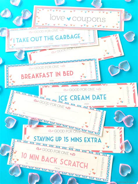 valentines day coupons  kids printable valentine coupons