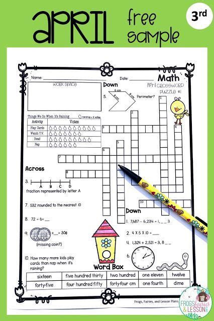 math crossword puzzle samples    math  math