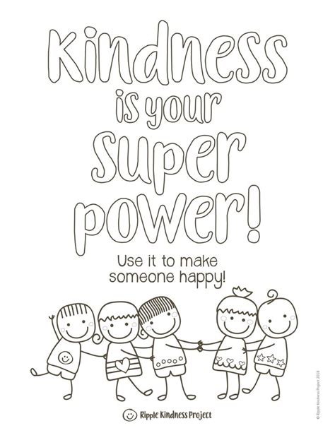 kindness coloring pages mindful affirmations sel posters character