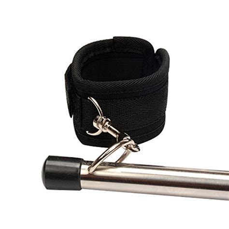 sex bondage wrist ankle cuffs kit with restraints satinless steel spreader bar and collar for