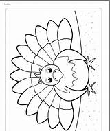 Thanksgiving Coloring Preschool Pages Turkey Drawings School Sunday Sheets Fall Choose Board Crafts sketch template
