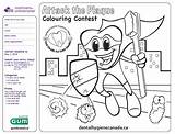 Contest Coloring Kids Dental Week Hygiene Prizes Great Available National sketch template