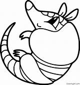 Armadillo sketch template