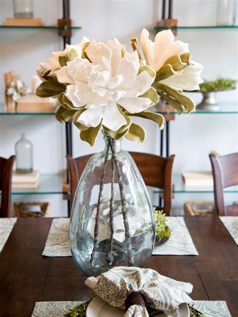 Large Glass Vase With White Flowers Hgtv