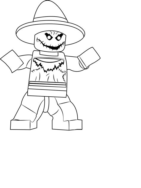 lego  scarecrow coloring pages lego coloring pages coloring