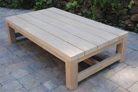 wooden garden coffee tables