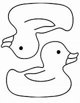 Kaczuszka Kolorowanki Ducks Dzieci Gumowa Ducky Rhyme Wydrukowania Colorir Coloringsky sketch template