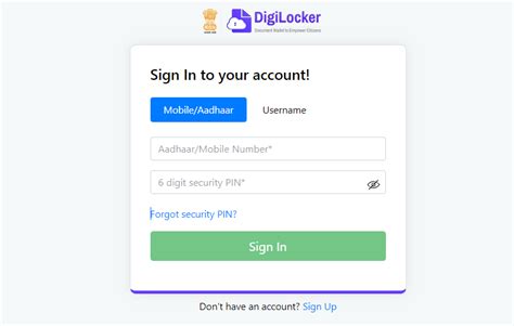 digilocker registration login   upload documents atdigilockergovin