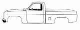 Chevy Silverado Drawing Drawings Paintingvalley Pickup sketch template