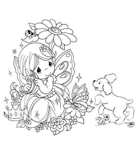 top   printable beautiful fairy coloring pages