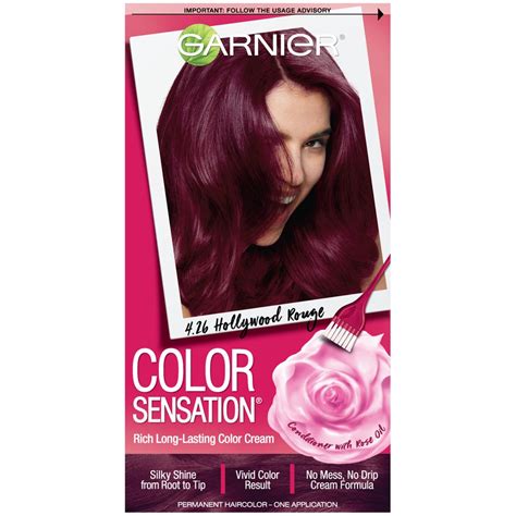 Garnier Color Sensation Hair Color Cream 4 26 Hollywood Rouge Intense