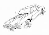 Firebird Pontiac Seventies sketch template