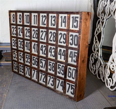 vintage american bingo call board  stdibs