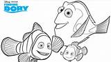 Dory Finding Coloring Pages Sheets Activity Disney Dots Connect sketch template