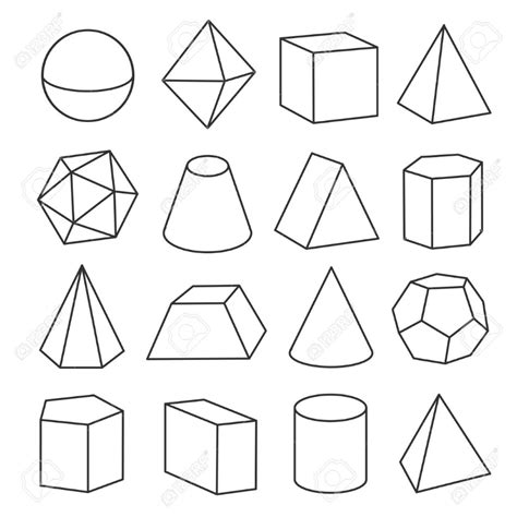 figuras geometricas isometricas foto de archivo  geometric