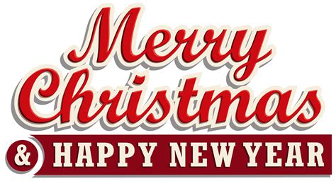 merry christmas  happy  year png clipart  web clipart