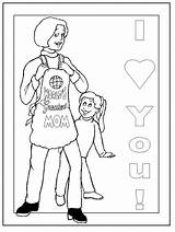 Coloring Mom Pages Daughter Printable Mothers Kids Happy Greatest Worlds Ecoloringpage sketch template