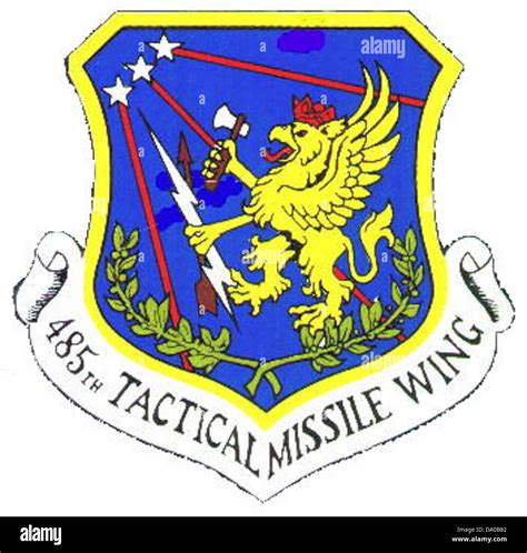 usaf  tactical missile wing emblem stock photo alamy