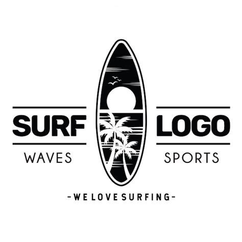 premium vector surfing logo