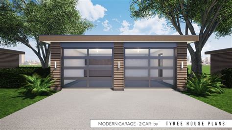modern garage plan  car  tyree house plans