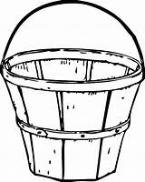 Bucket Coloring Pages Pail Drawing Wooden Color Traditional Printable Print Apple Clipart Getcolorings Choose Board Getdrawings Paintingvalley Ice Fruit sketch template