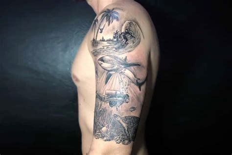 sleeve tattoo themes  men