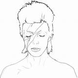 Bowie sketch template