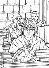 Potter Harry Coloring Pages Printable Filminspector sketch template