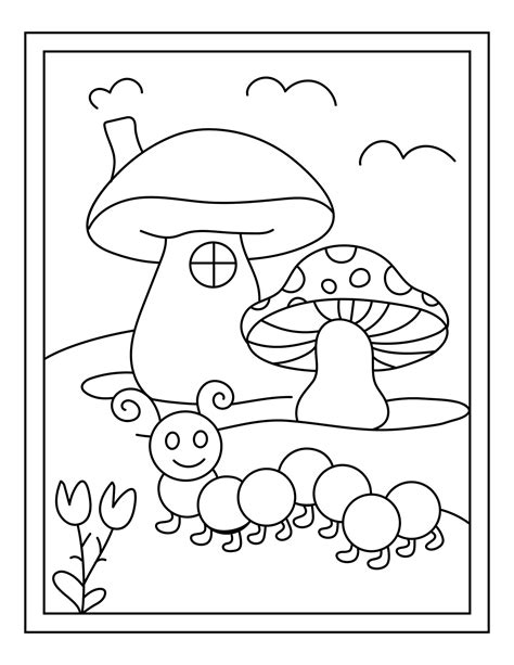 nature printable  coloring pages etsy