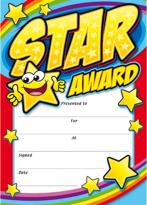 childrens printable certificates awards yvonne hazels printable
