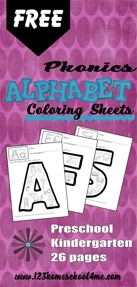 phonics alphabet coloring sheets  homeschool   error