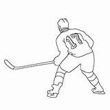 Hockey Coloring Pages Player Printable Online Color Top Choose Board Momjunction Playing sketch template