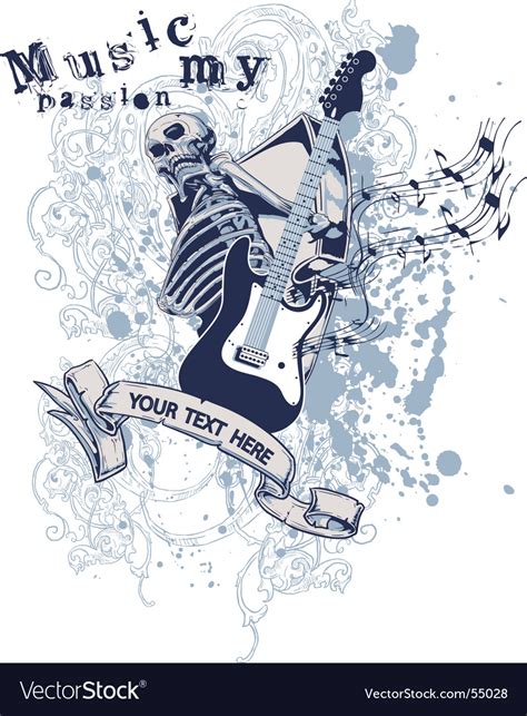 Music My Passion Royalty Free Vector Image Vectorstock