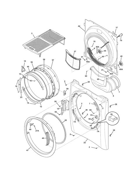 electrolux dryer parts diagram hanenhuusholli