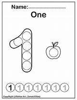 Dot Preschool Worksheets Numbers Coloring Activities Learning Number Pages Kids Activity Printables Marker Do Kindergarten Printable Education Markers sketch template