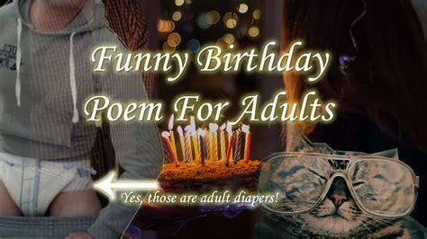 Funny Happy Birthday Poem For Adults Youtube