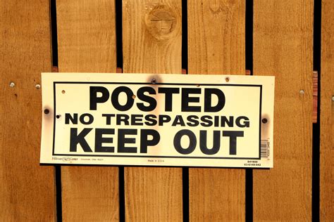 posted keep out sign picture free photograph photos