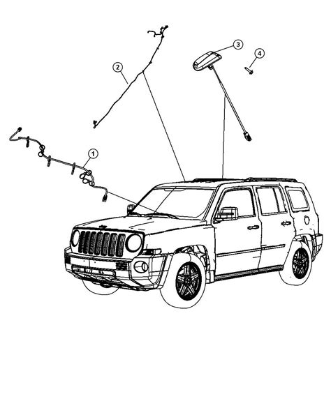 jeep compass wiring radio satellite digital audio overlay instrument panel parts