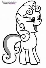 Pony Coloring Little Sweetie Pages Belle Getcolorings Sweet sketch template