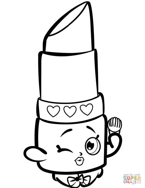 sketch  parted lips coloring pages