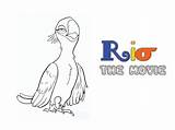 Rio Pages Coloring Movie Bird Kids Printable Colouring Book sketch template