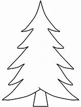 Tree Christmas Outlines Coloring Printable Cliparts Pages Print Colouring Trees Template Simple Attribution Forget Link Don Kids Blank sketch template