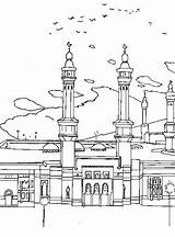 Coloring Isra Miraj Pages Islamic Kids Family Ramadan Colouring Islam Muslim Holiday Colour Al Eid sketch template