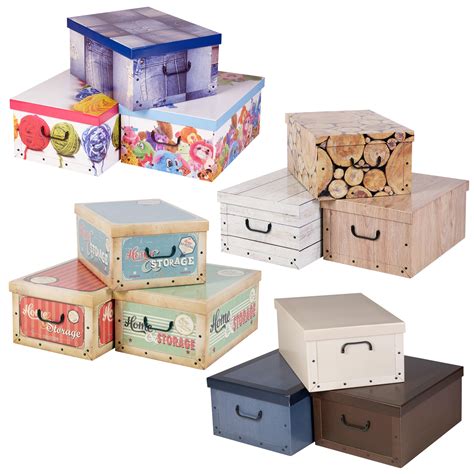 collapsible underbed cardboard storage boxes elegant lightweight lids