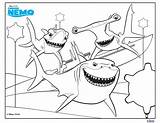 Nemo Sharks Getdrawings sketch template
