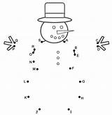 Christmas Snowman Dots Connect Winter Coloring Count Pages Dot Bigactivities Letters Kids Kindergarten Activity Merry Counting Math 2009 2021 Ctd sketch template