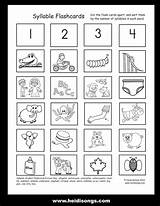 Syllable Syllables Counting Kindergarten Teaching Freebie Heidisongs Cards Worksheet Teach Flash Pockets Kids Sorting Worksheets Sort Printable Small First Count sketch template