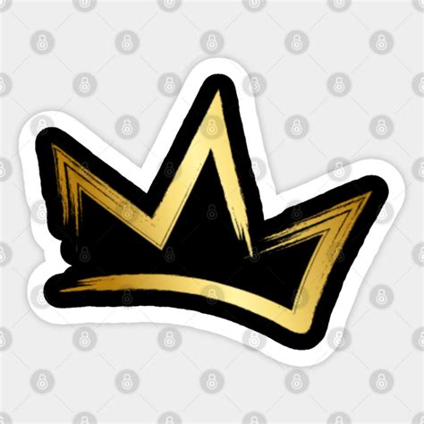king crown gold graffiti streetwear sticker teepublic