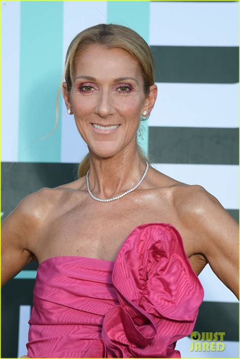 Celine Dion Shows Some Leg In Hot Pink Dress At Miu Miu Show Photo