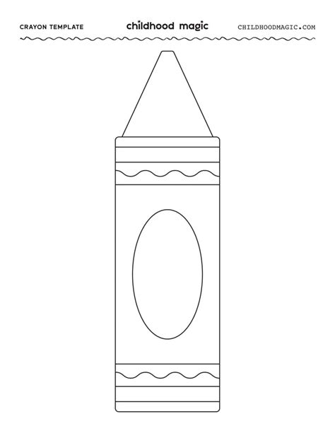 printable crayon template